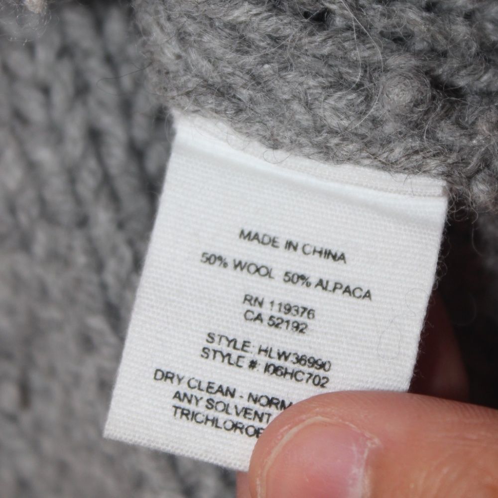 Helmut Lang Wool/Alpaca Gray Sweater Women Size Medium - Picture 8 of 10